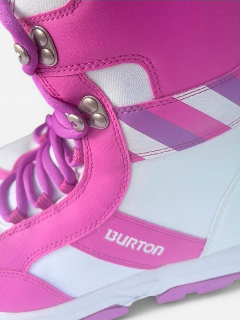 Burton Bright Pink and White Women's Snowboard Boots - Picture 3 of 5